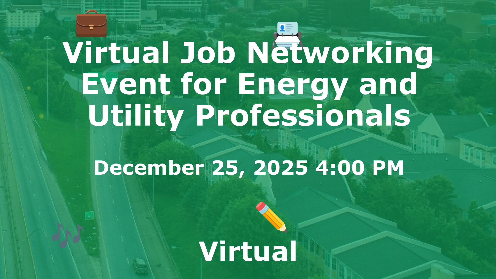 Virtual Job Networking Event for Energy and Utility Professionals event image